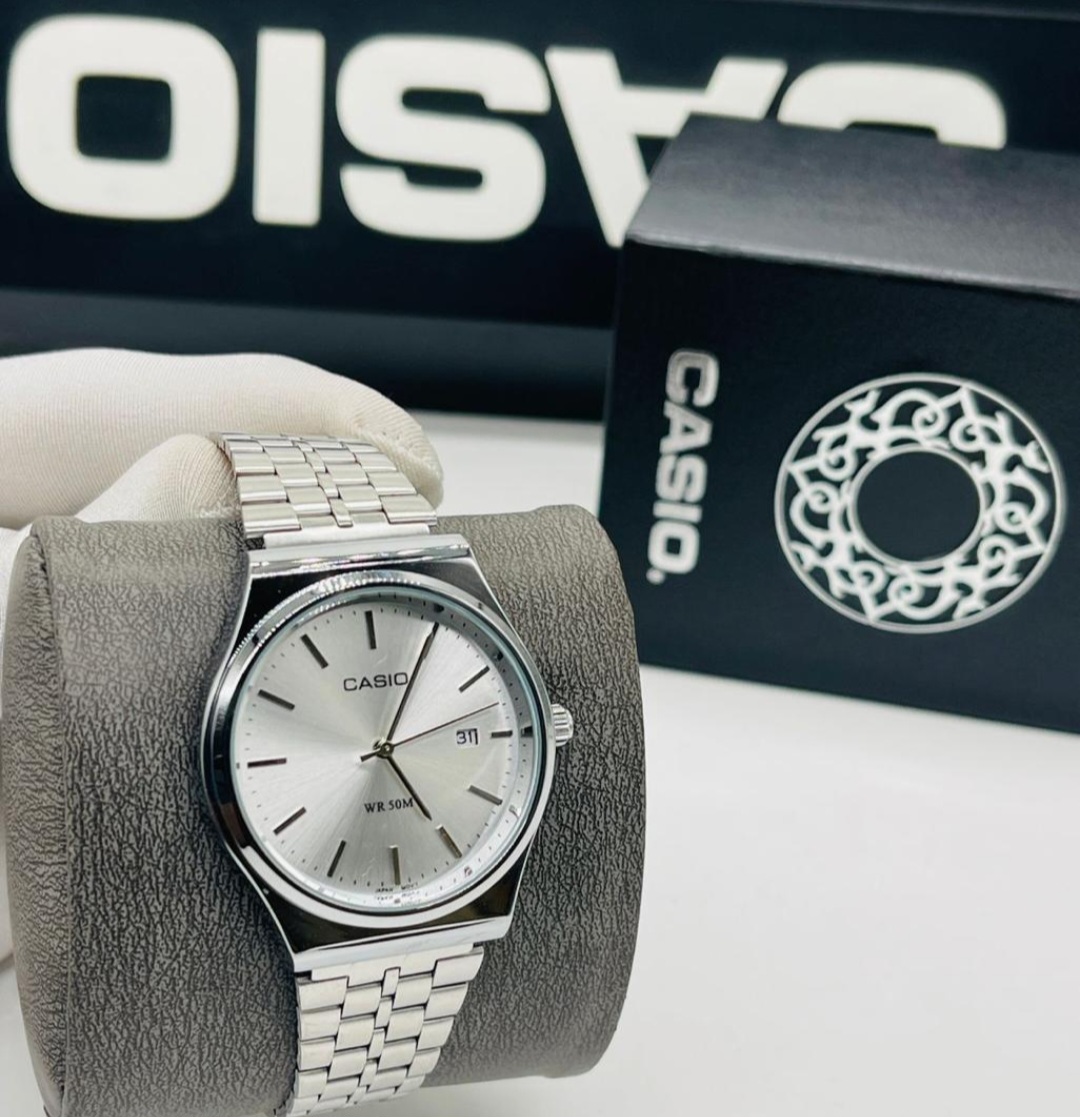 Casio Silver Analog Watch