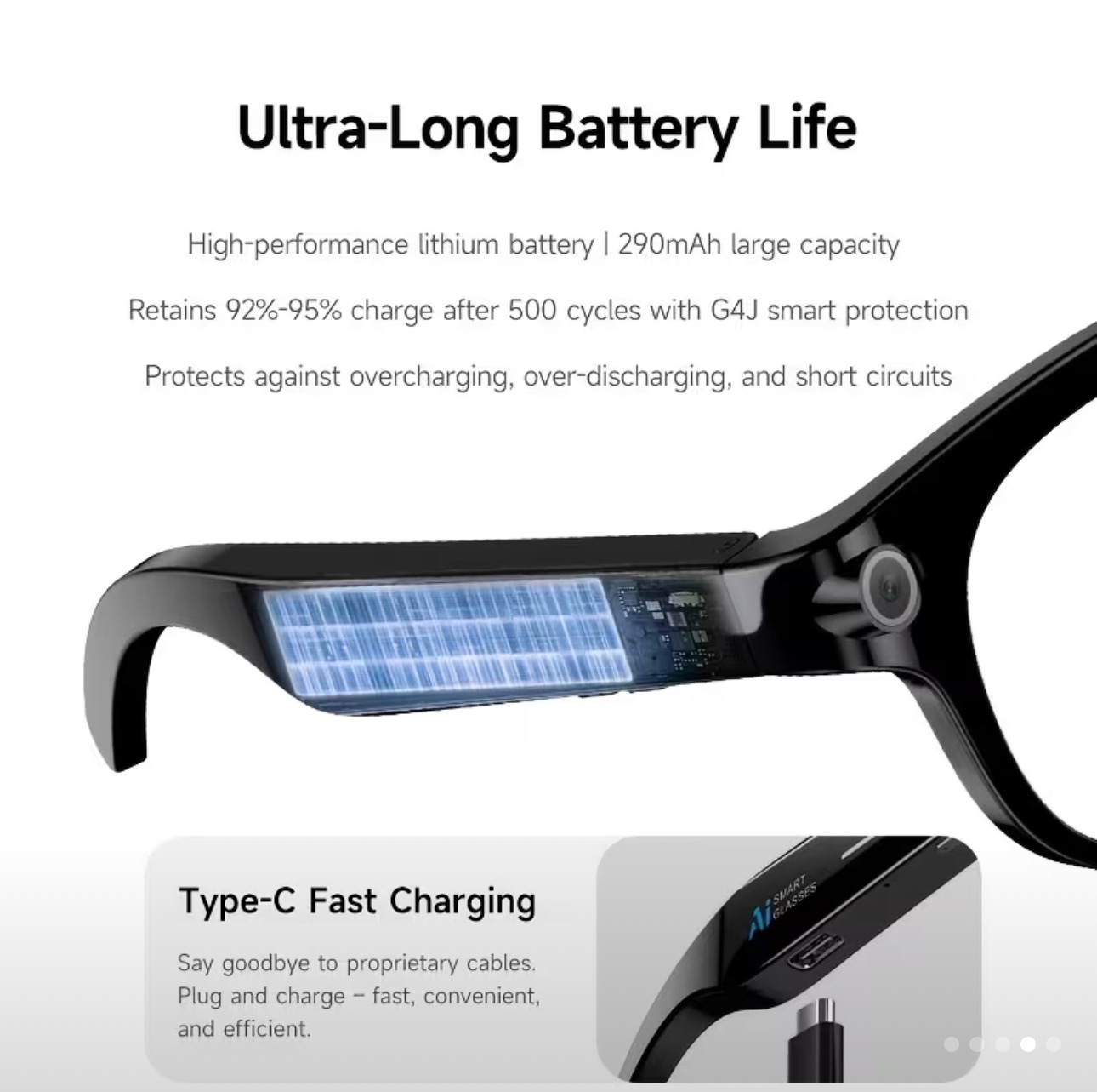 Peje AI Smart glasses with camera
