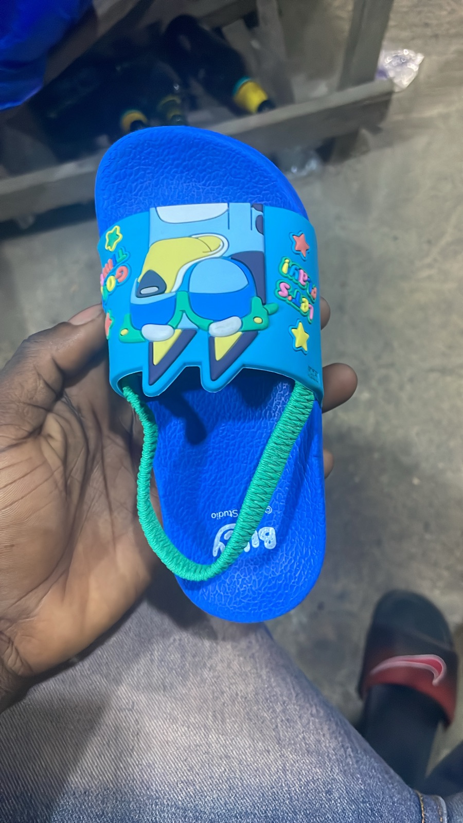Kids Blue Cartoon Slides