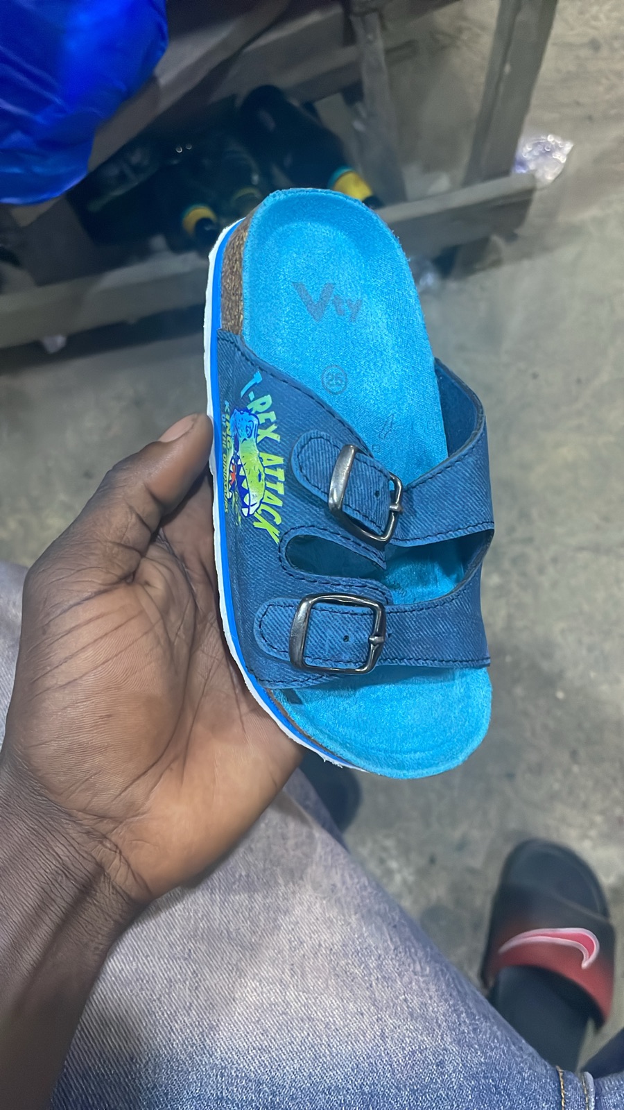 Kids Blue Cartoon Slides