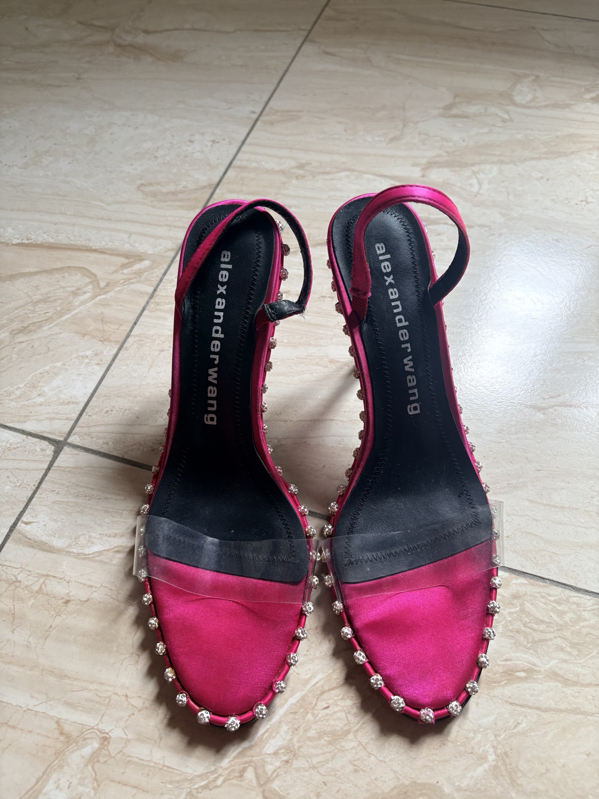 Women's Pink Embellished Heeled Sandals