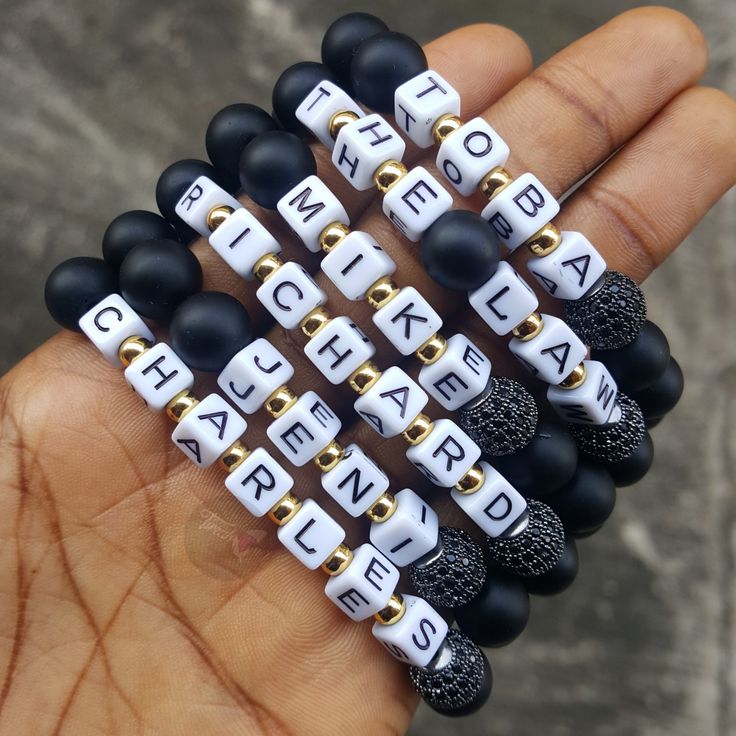 Handmade Black Beads Bracelet with Blue Eye Charm
