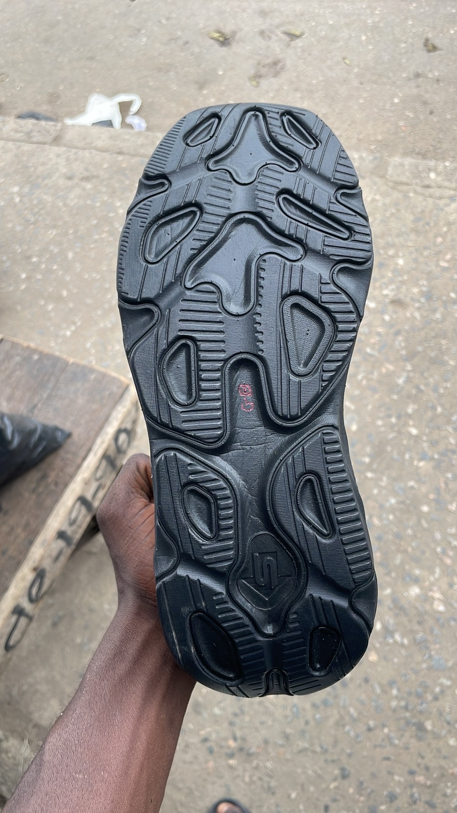 Black Skechers Max Run Sneakers in