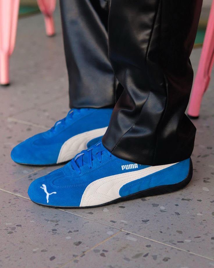 Puma Blue Suede Speed Cat Shoes
