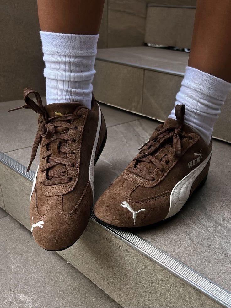 Brown Suede Puma Sneakers