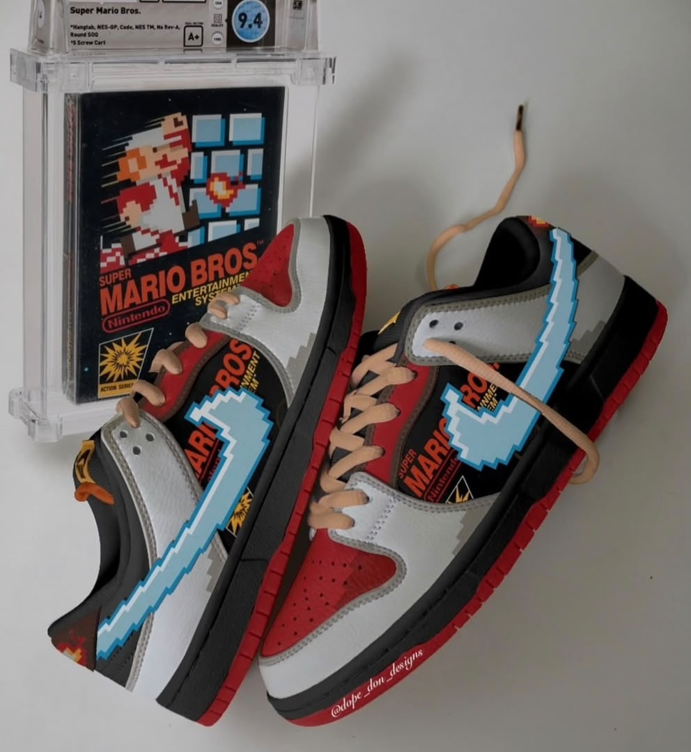 Custom Super Mario Bros. Nike Dunks
