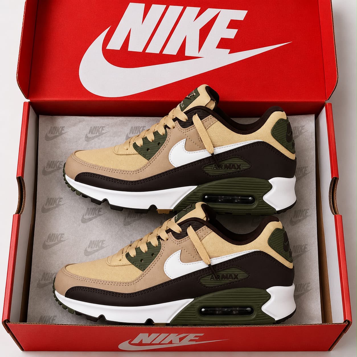 Nike Air Max 90 Sneakers Tan Brown