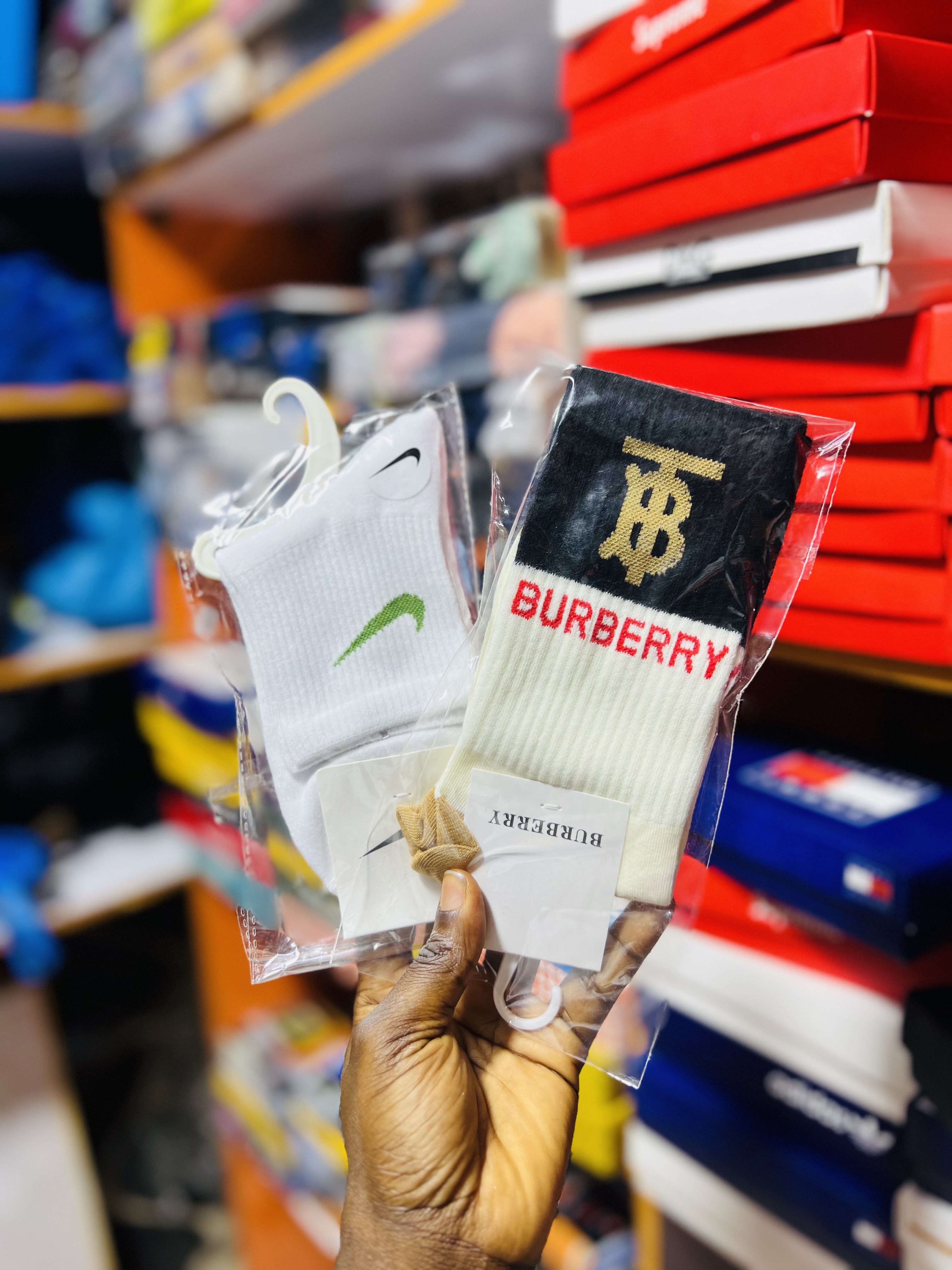 Nike essential white socks