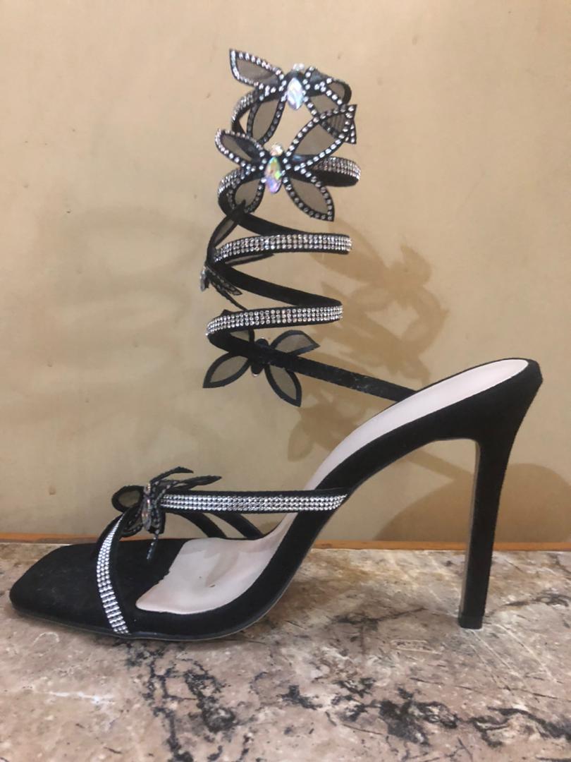 Butterfly Spiral Stiletto Heels