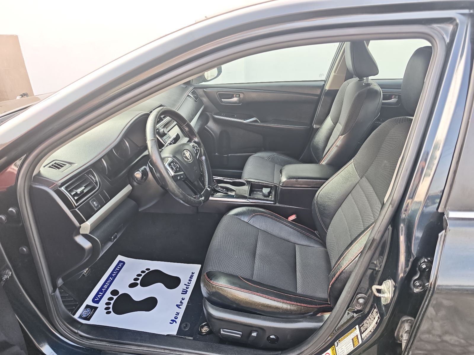 Toyota Camry, Black Sedan with Leather Seats — photo 3