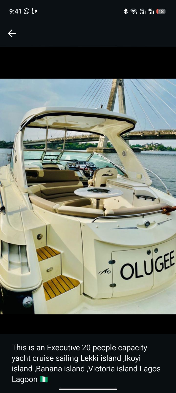 Executive Yacht for rent, White with Ample Seating