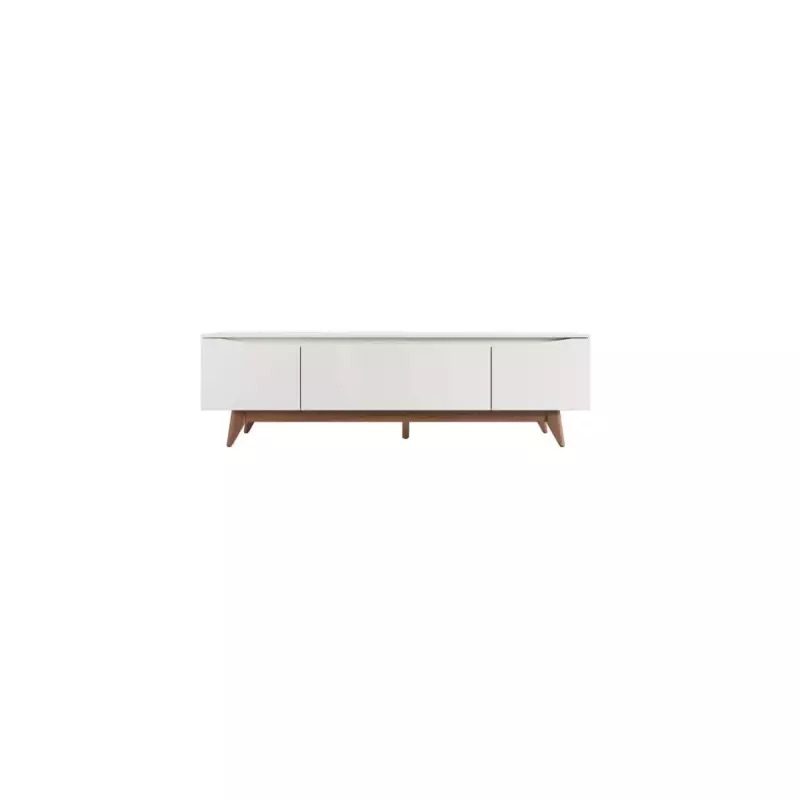Provincia Flynt TV Stand 1.84m (Off White Matte/Natural)