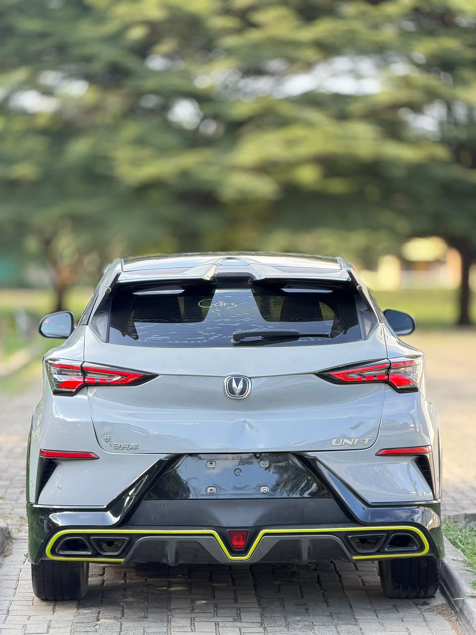 Changan UNI-T Silver SUV with Sporty Accents