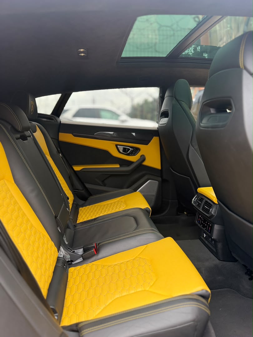 Lamborghini Urus Yellow SUV with Yellow Interior — photo 6