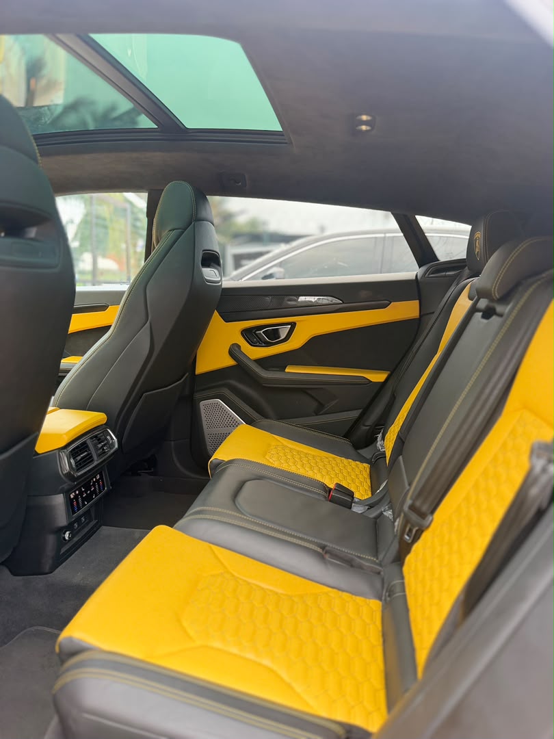 Lamborghini Urus Yellow SUV with Yellow Interior — photo 9