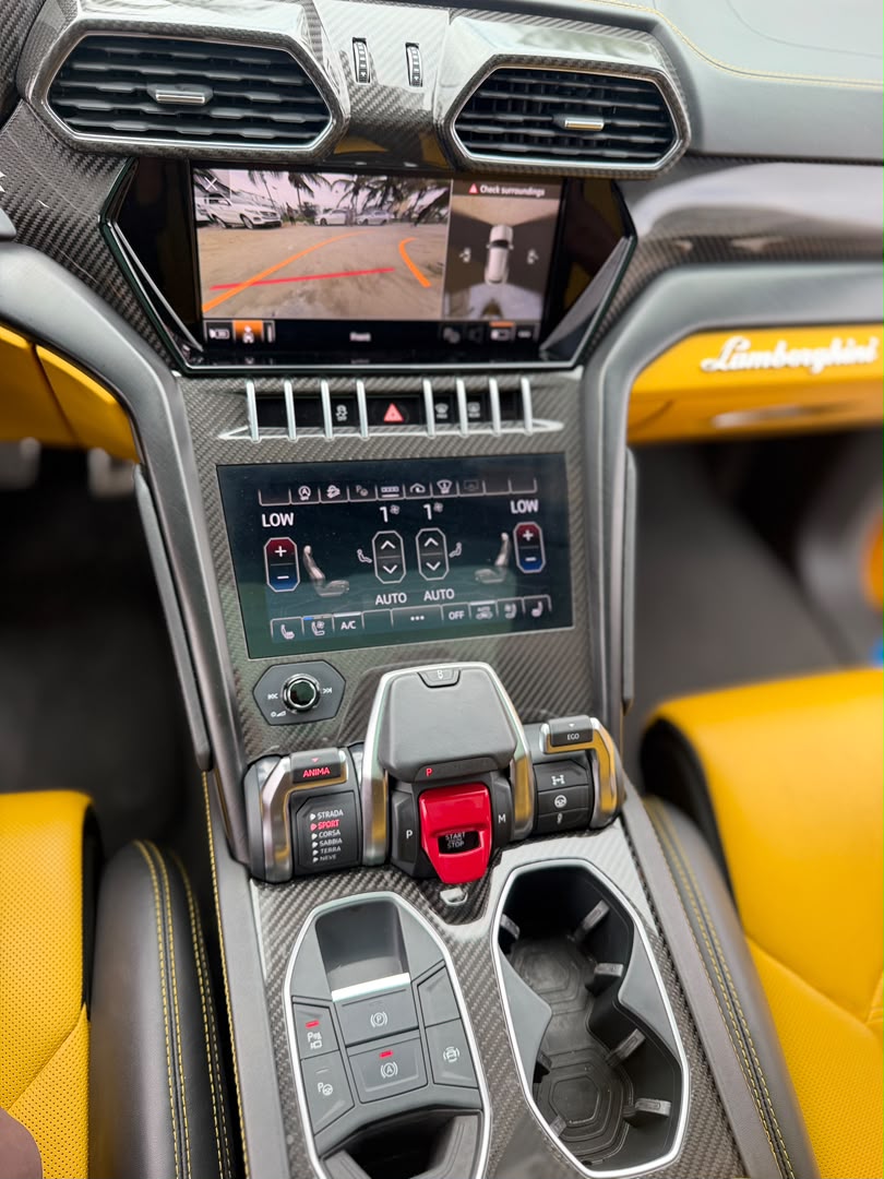 Lamborghini Urus Yellow SUV with Yellow Interior — photo 10