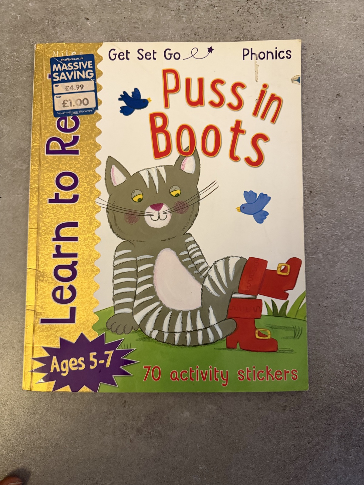Puss in Boots Children's Activity Book Ages 5-7