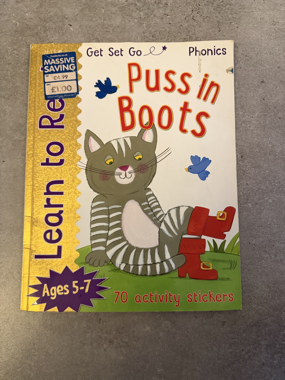 Puss in Boots Children's Activity Book Ages 5-7