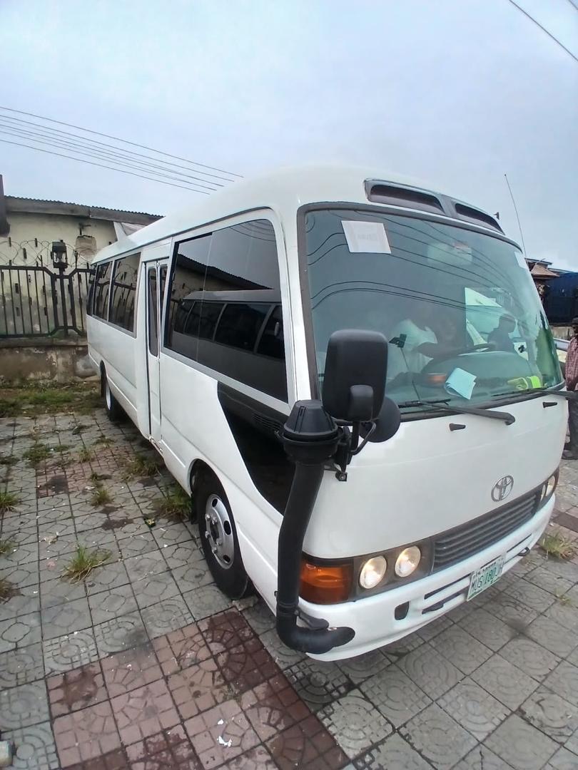 Toyota Coaster Bus, White