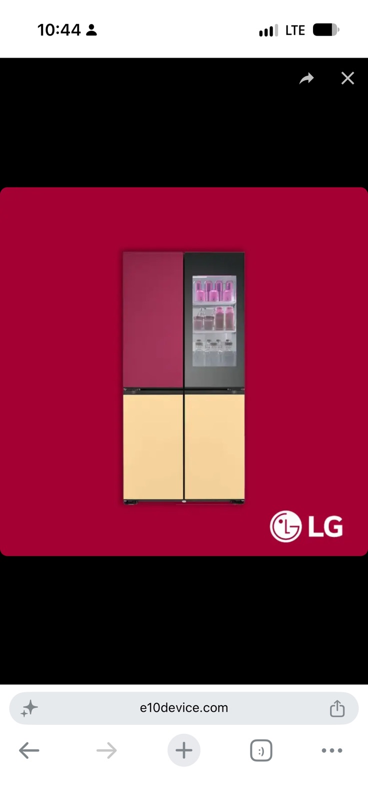 LG Cross Door Refrigerator 671L MoodUP InstaView