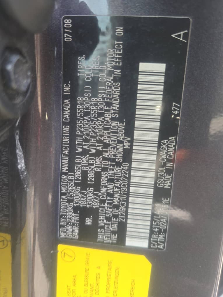 2009 Lexus RX 350, Dark Grey SUV — photo 10