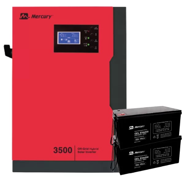 Mercury 3.5kva Solar Hybrid Inverter MPPT 24v Complete Inverter System
