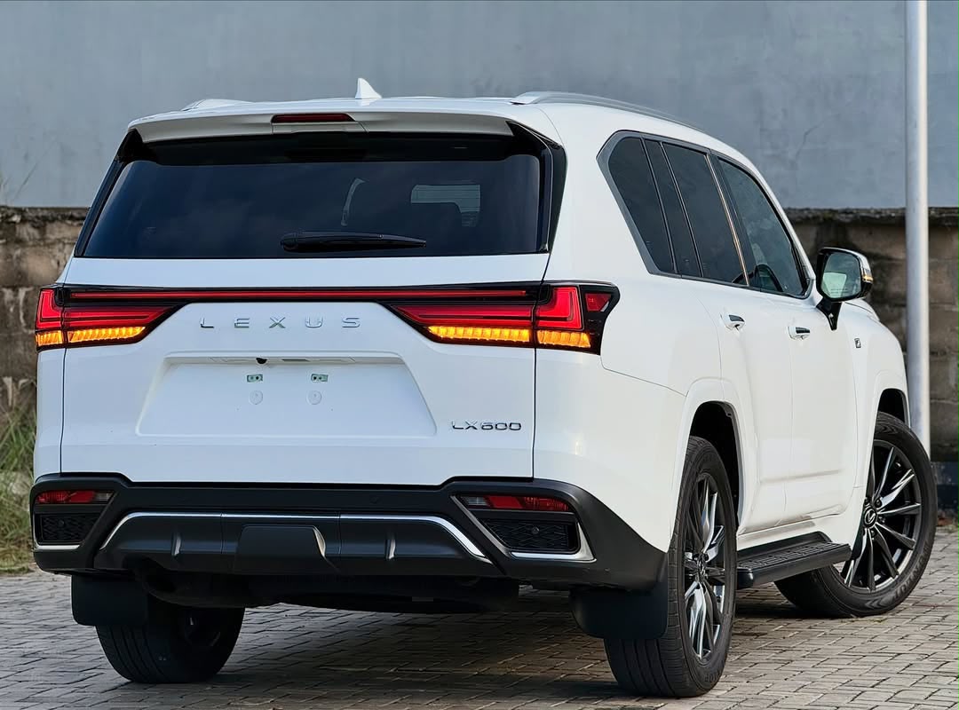 Lexus LX 600 White SUV with F Sport Trim