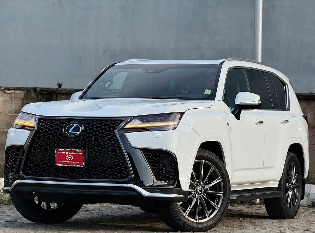 Lexus LX 600 White SUV with F Sport Trim