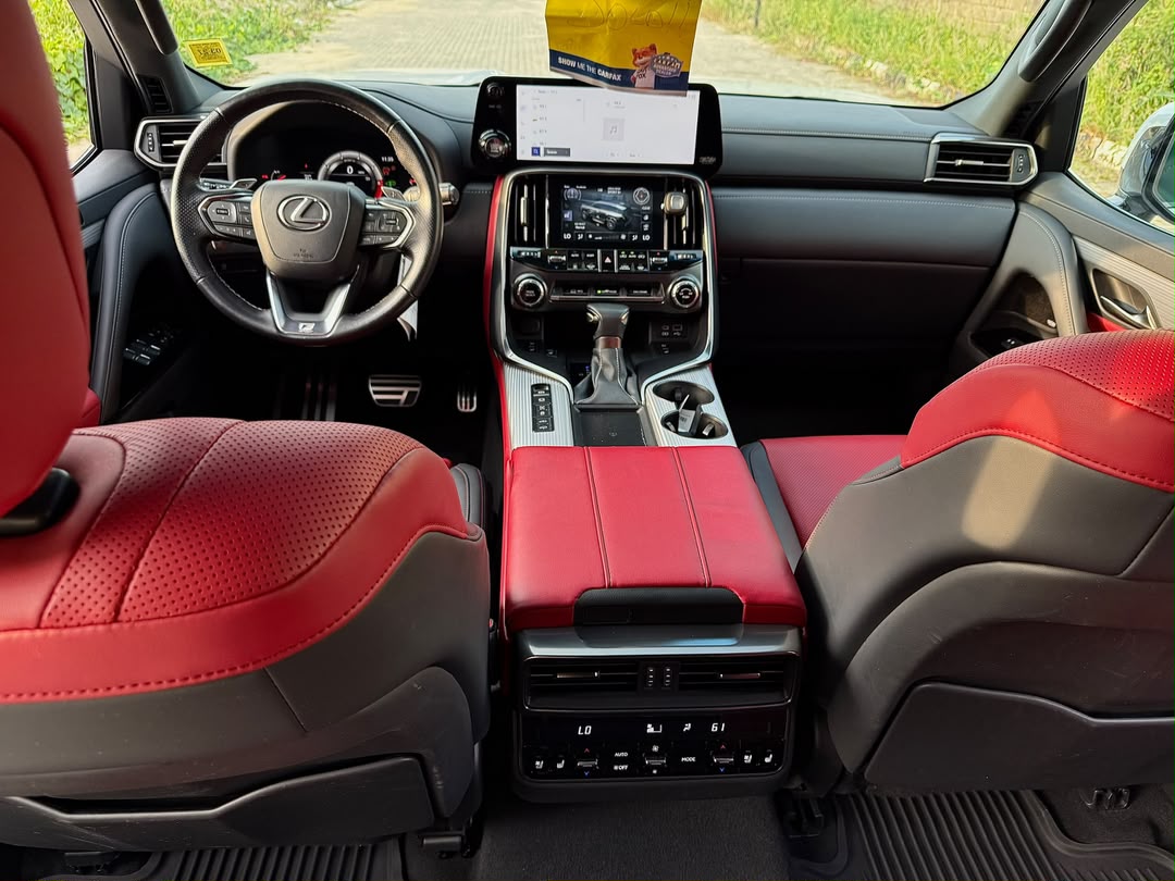 Lexus LX 600 White SUV with F Sport Trim