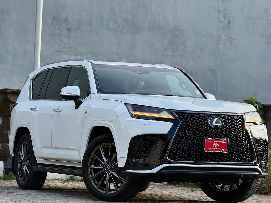 Lexus LX 600 White SUV with F Sport Trim