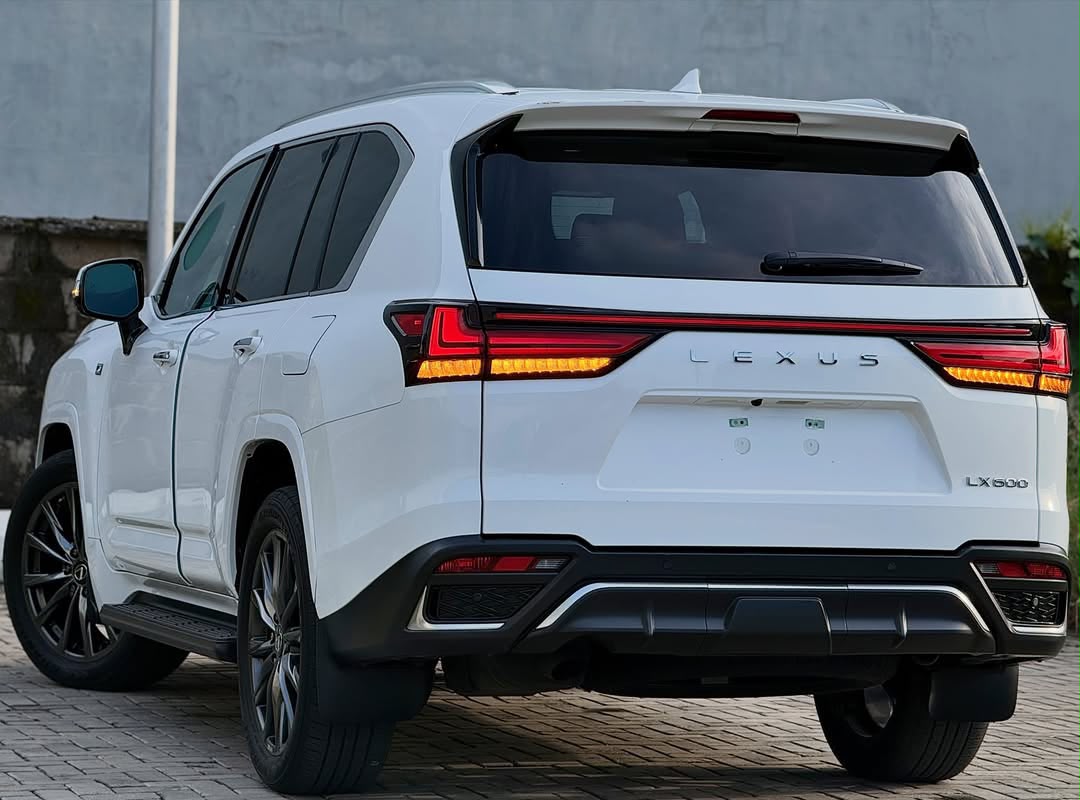 Lexus LX 600 White SUV with F Sport Trim