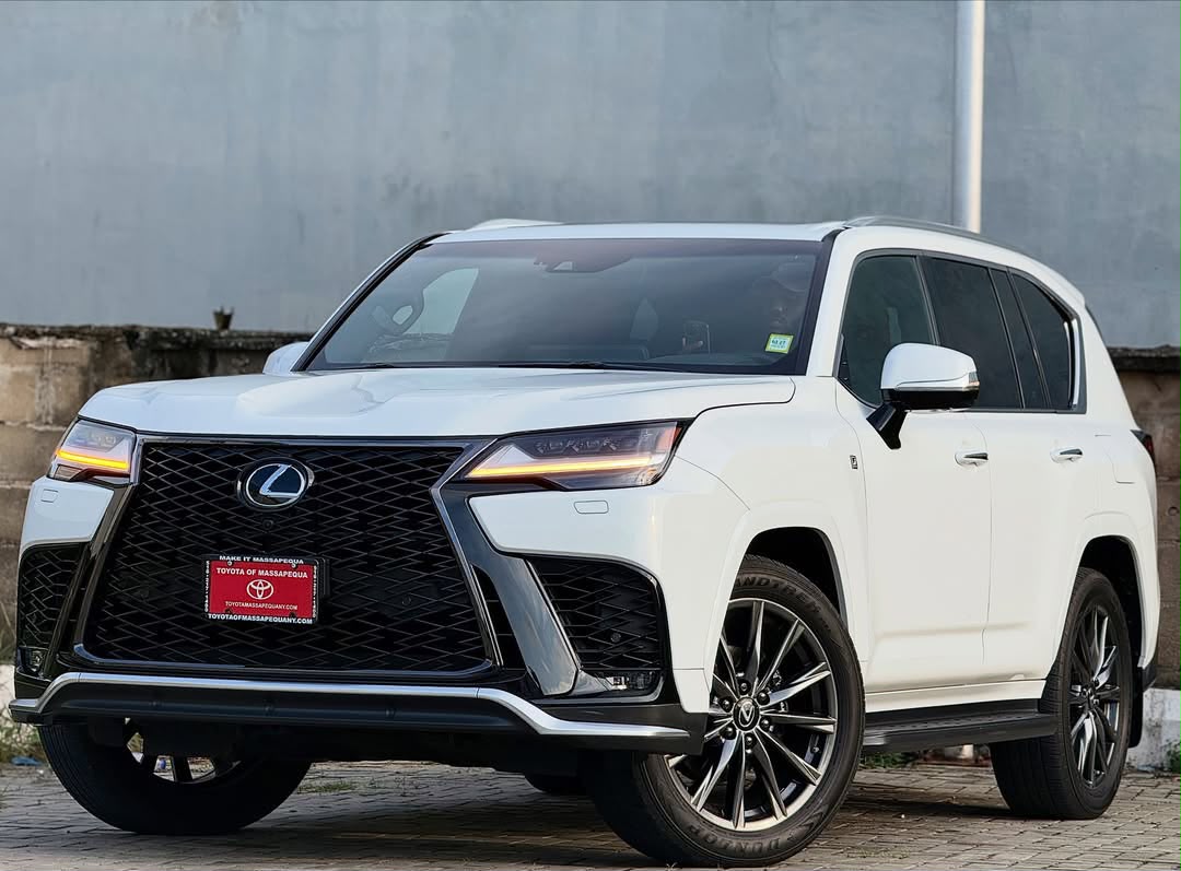 Lexus LX 600 White SUV with F Sport Trim