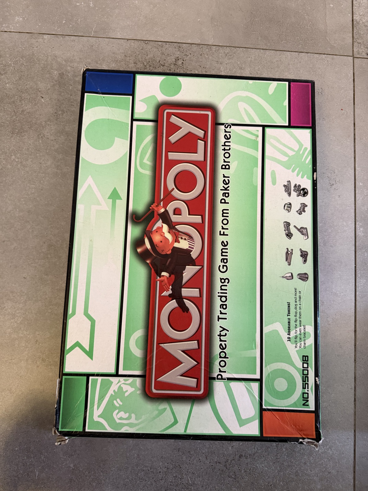 Monopoly Property Trading Game, Red and Green