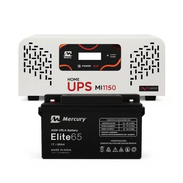 Mercury 1kva Inverter and 65Ah battery
