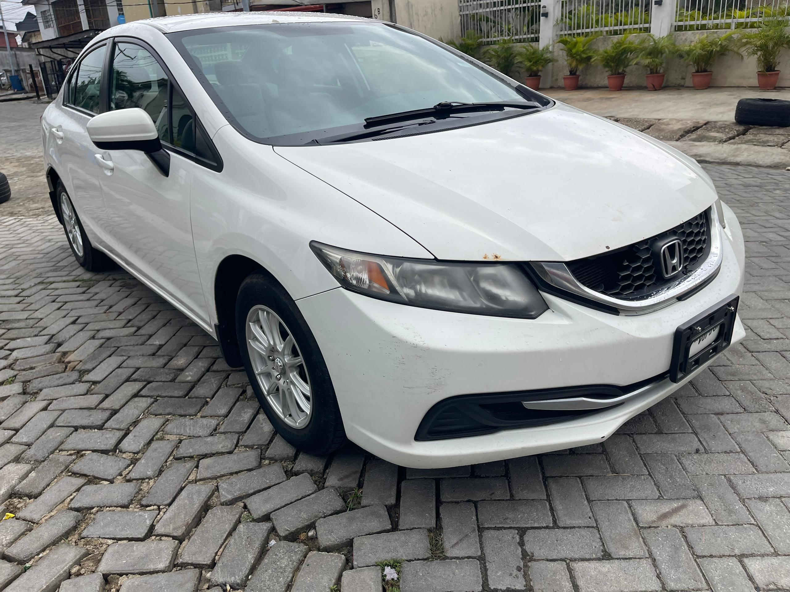 Honda Civic White Sedan