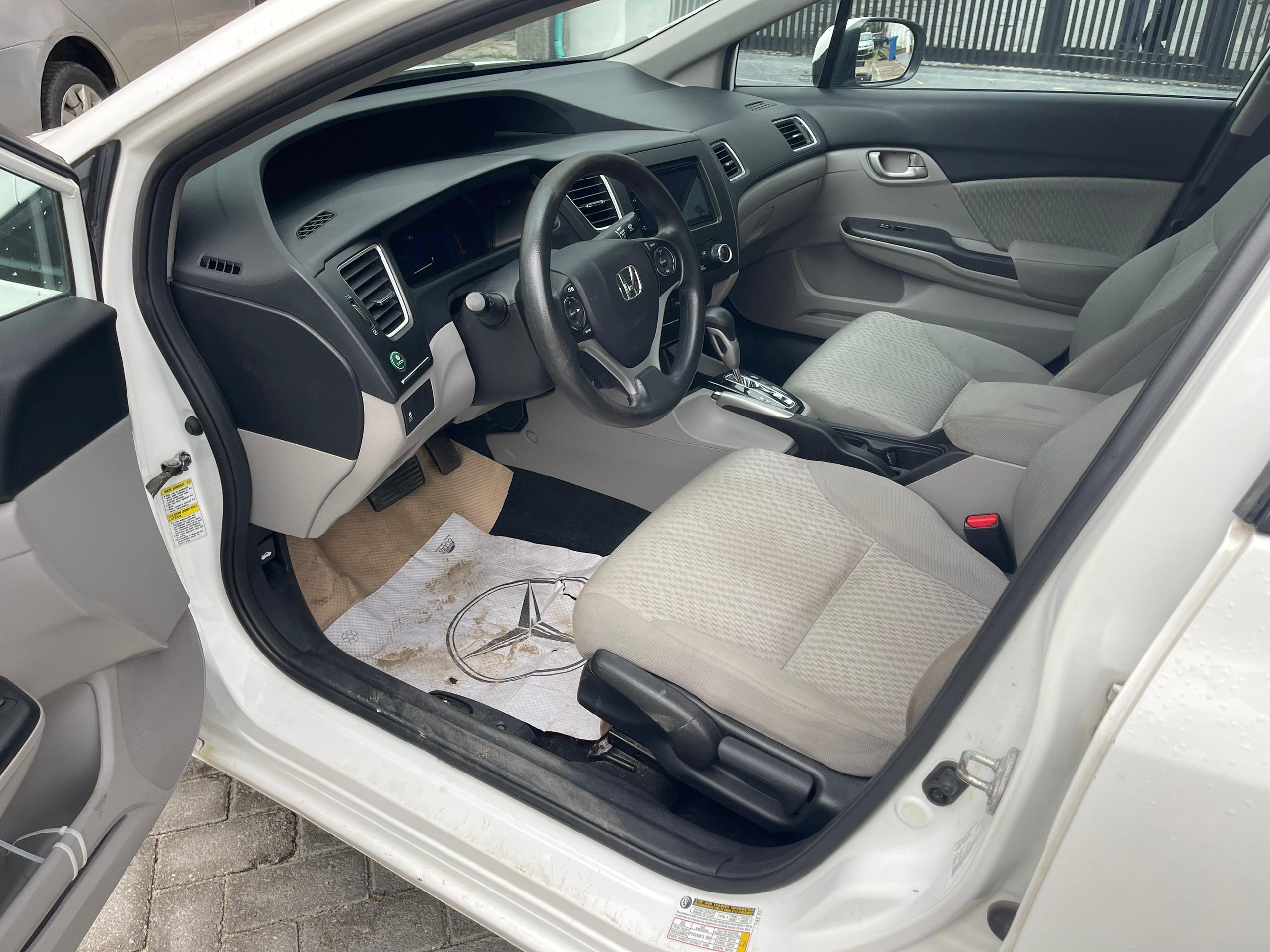 Honda Civic White Sedan