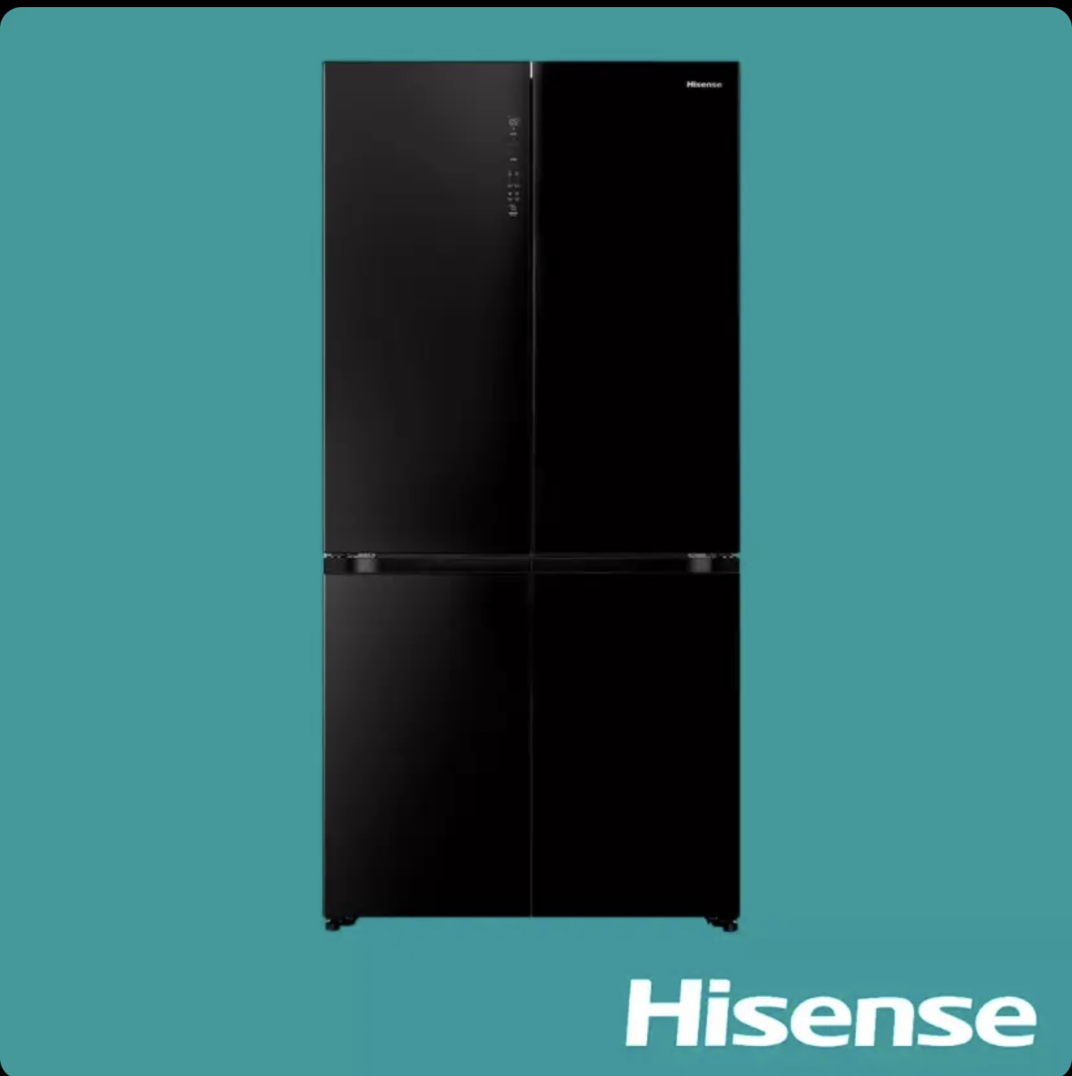 Hisense SxS Refrigerator 591L (BCD-605W) Cross Door Black
