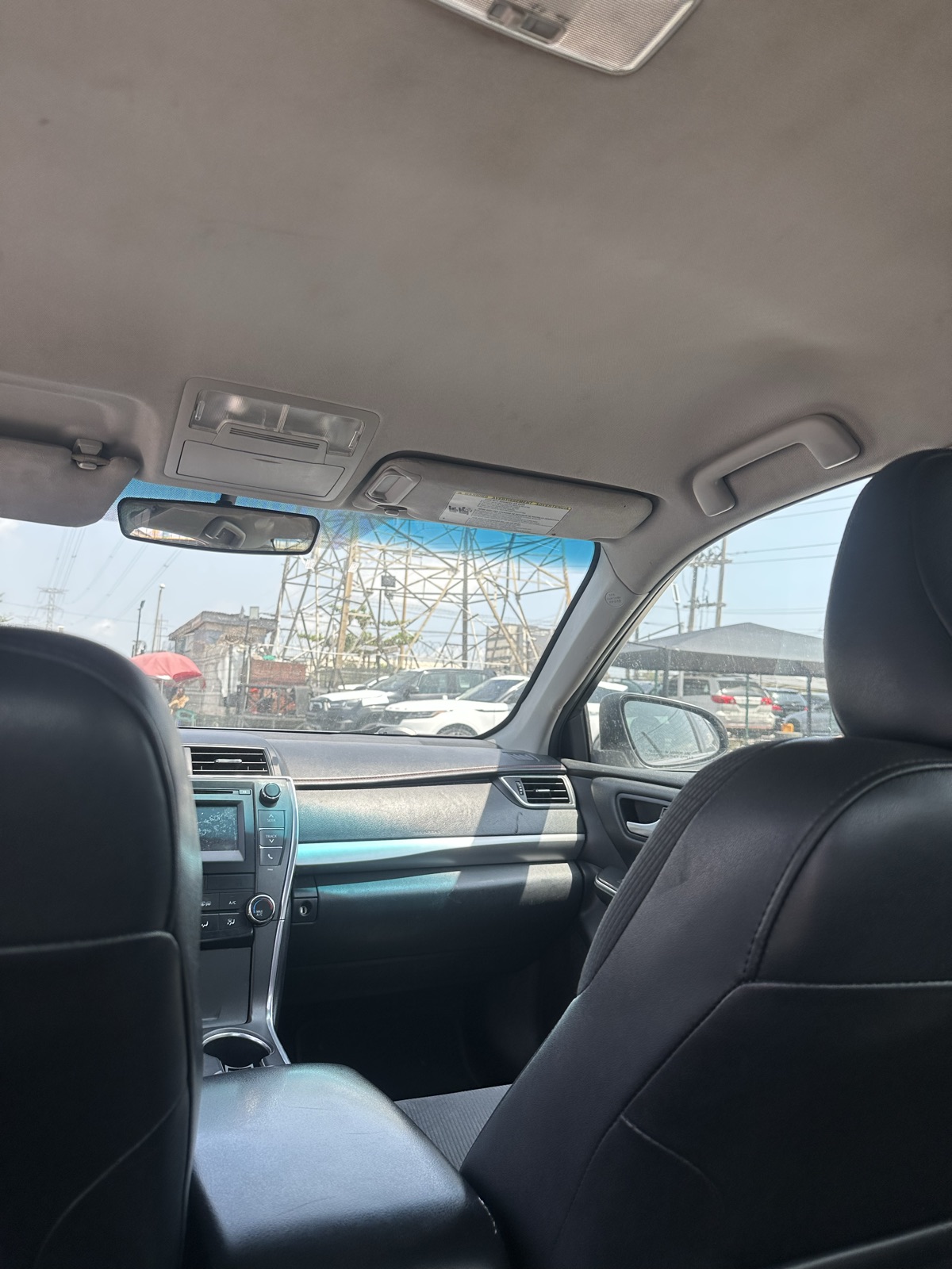 Toyota Camry for Rent, Black Interior