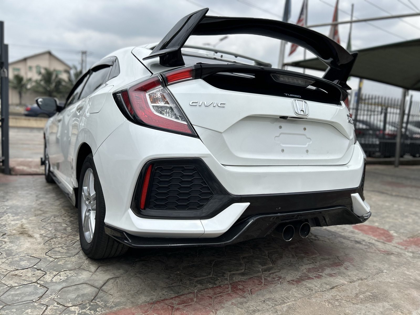 2017 Honda Civic White Sedan