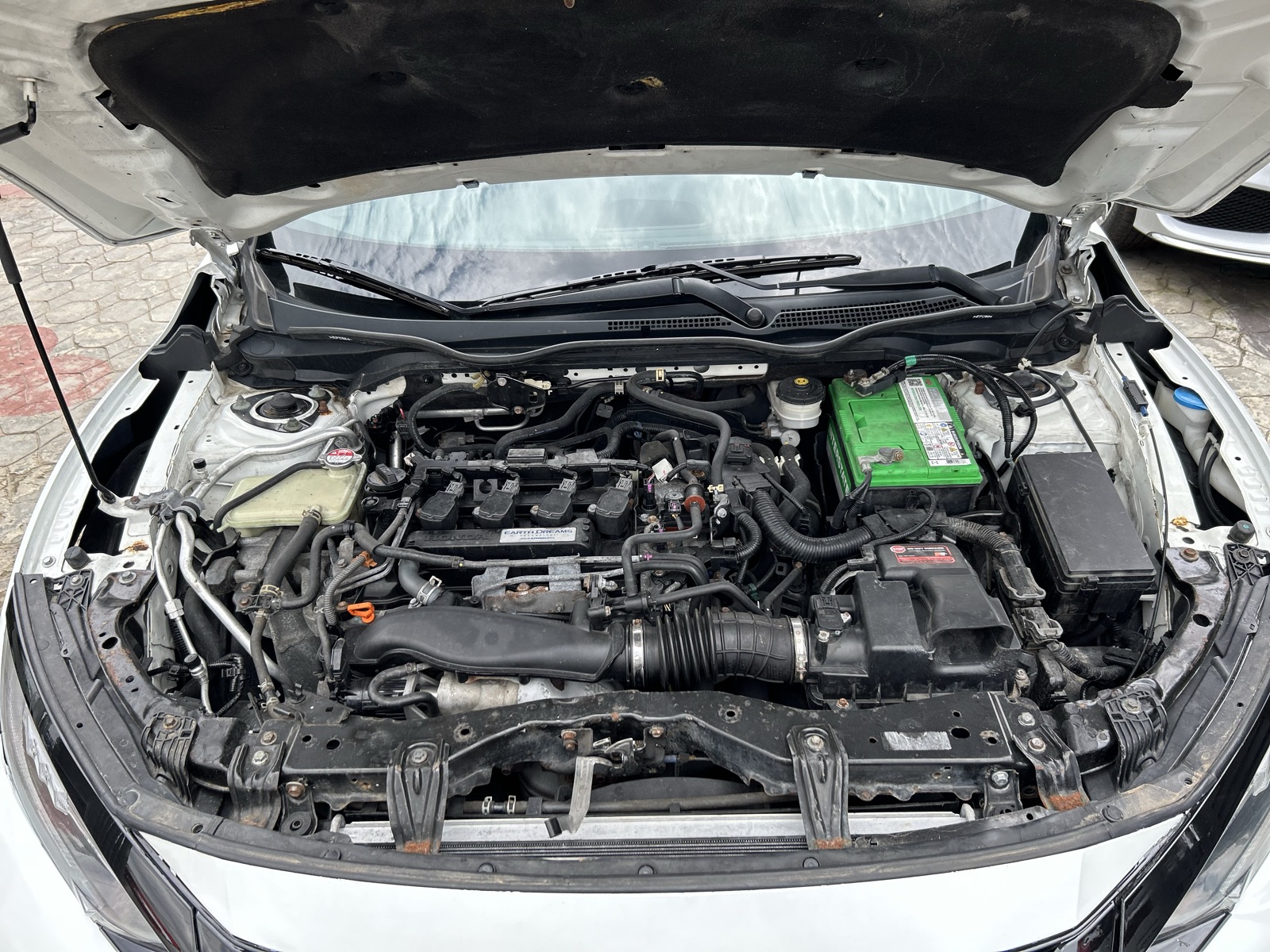 2017 Honda Civic White Sedan