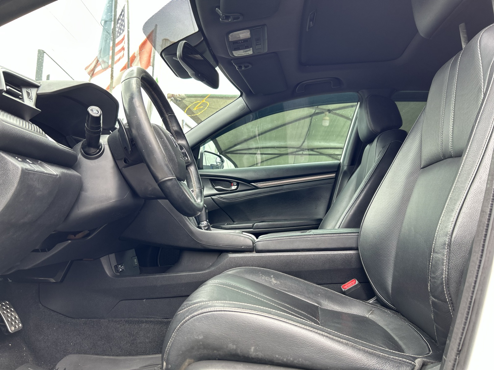 2017 Honda Civic White Sedan