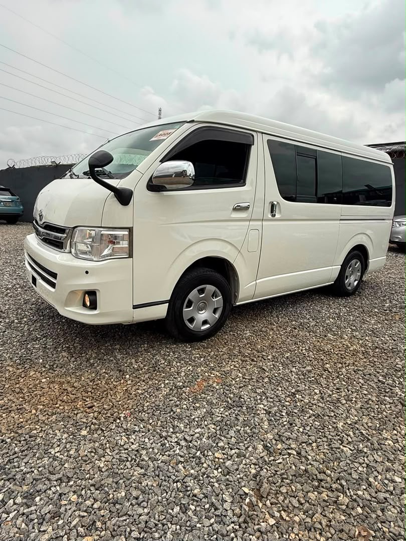 *Foreign used Toyota Hiace 2012 model (18 seater bus) * * Pure Accident Free.* * park assist* * foldable side mirror* **Price: 33M L