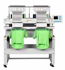 Industrial Two-Head Embroidery Machine 15 Needles 40x45cm