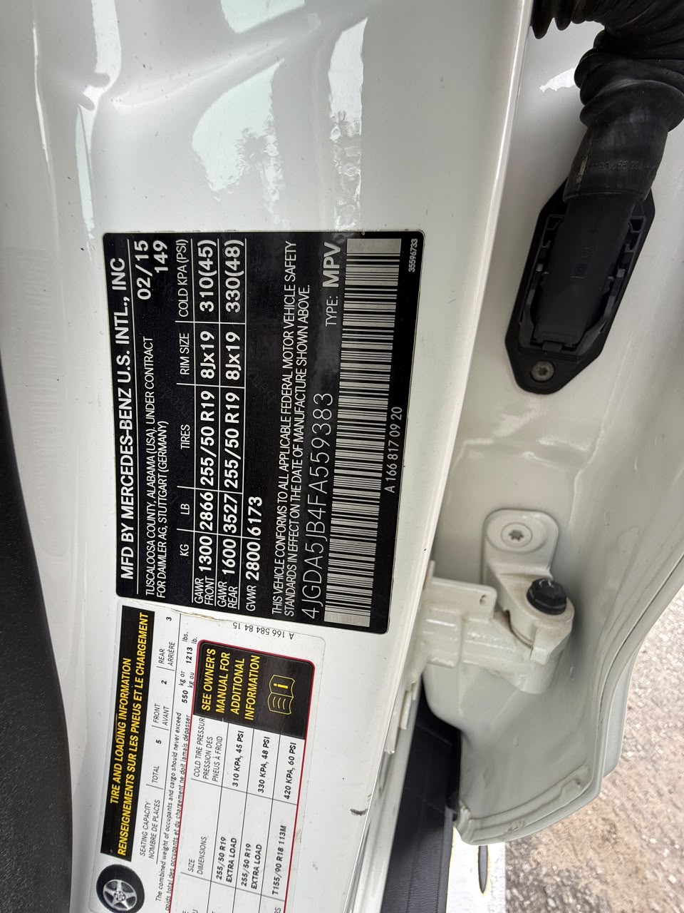 Mercedes-Benz ML 350 White SUV ML350
