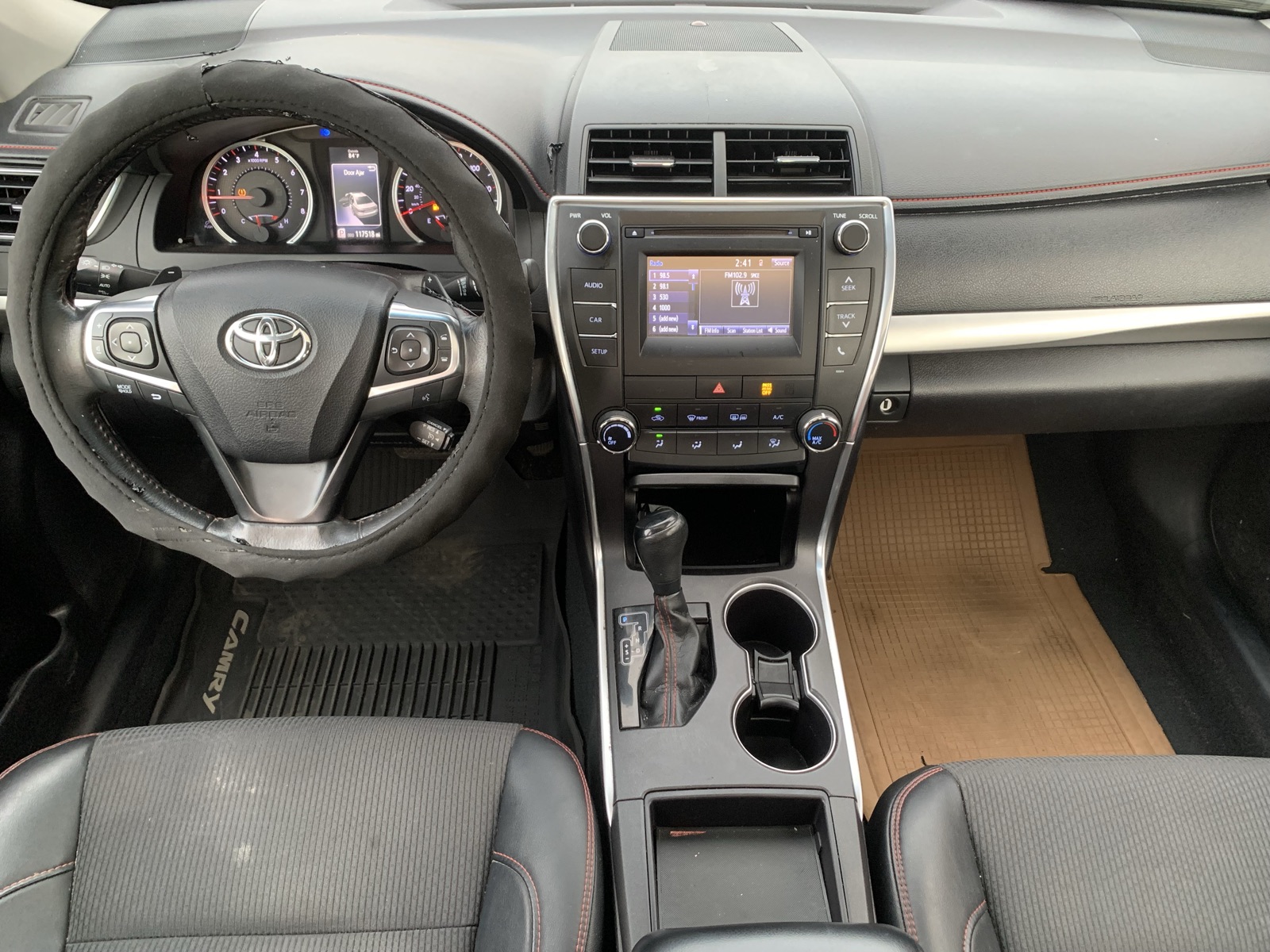 2017 Toyota Camry SE Black Sedan