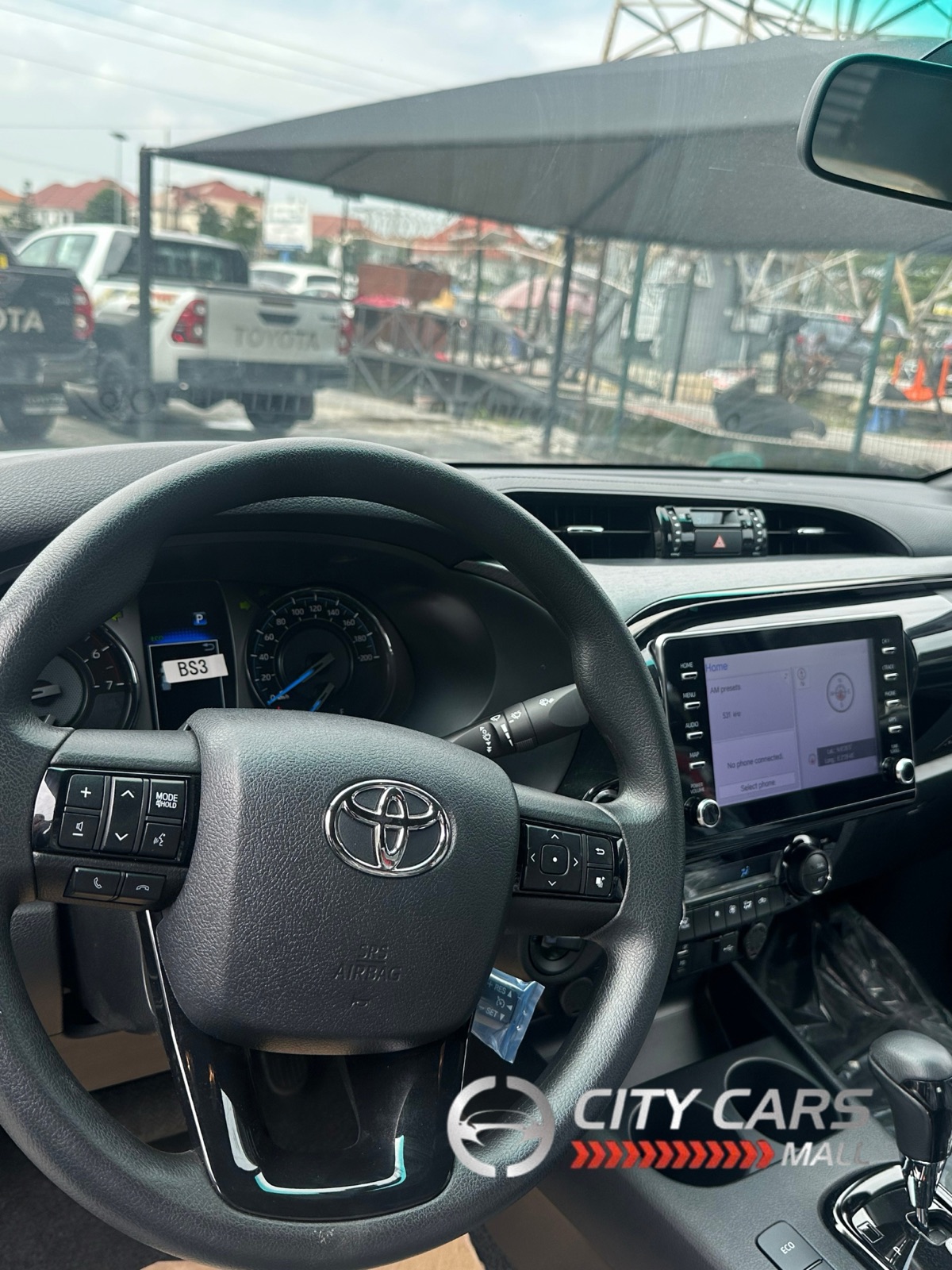 Toyota Hilux Double Cabin Black Pickup Truck