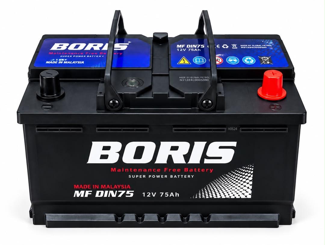 Boris MF DIN75 12V 75Ah Car Battery