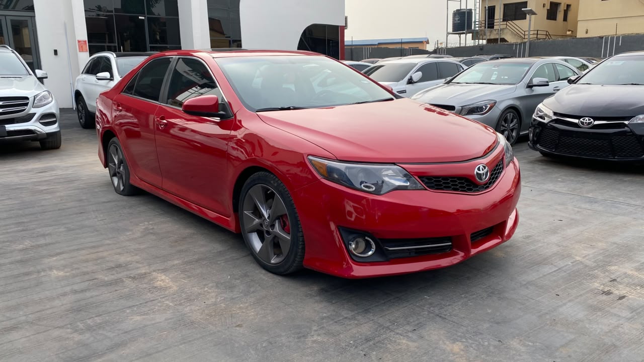 2014 Toyota Camry Red Sedan with Sporty Body Kit — photo 2