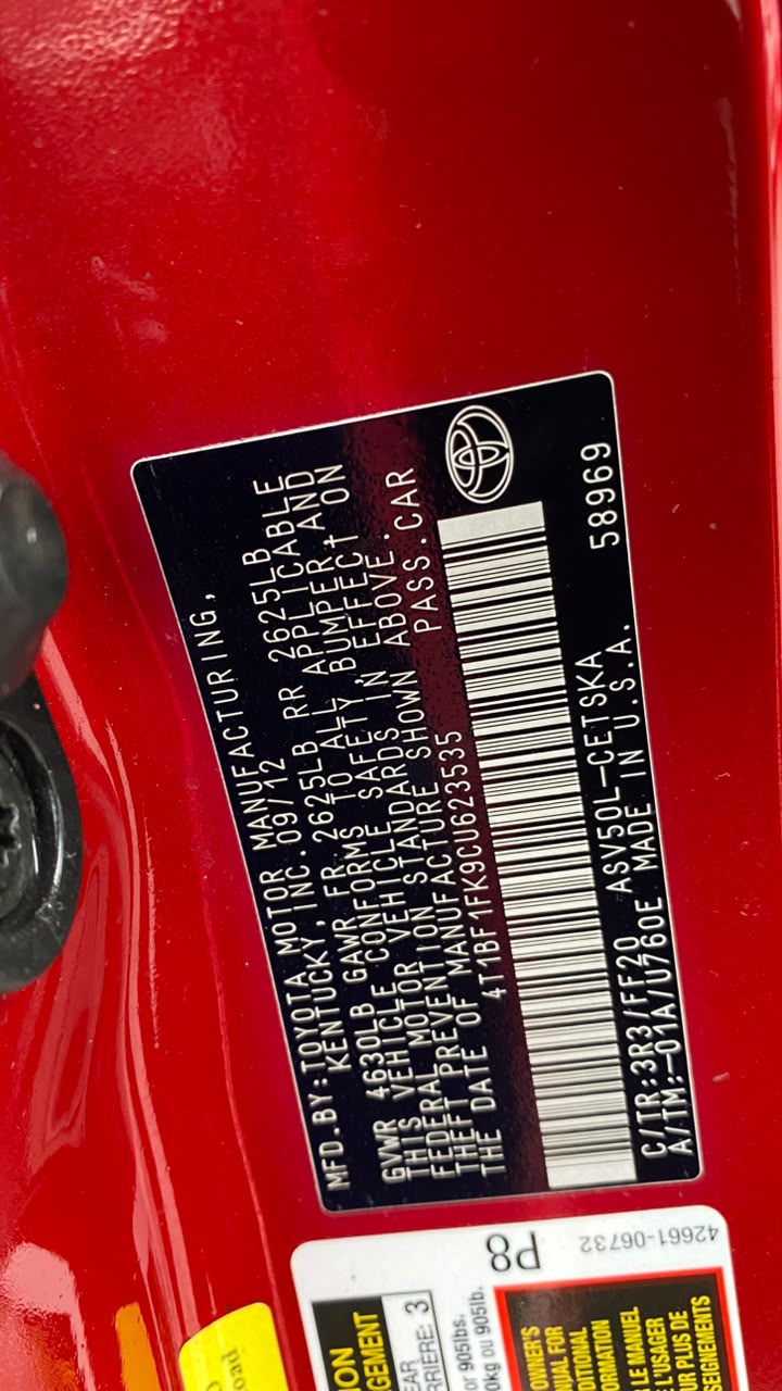 2014 Toyota Camry Red Sedan with Sporty Body Kit — photo 10