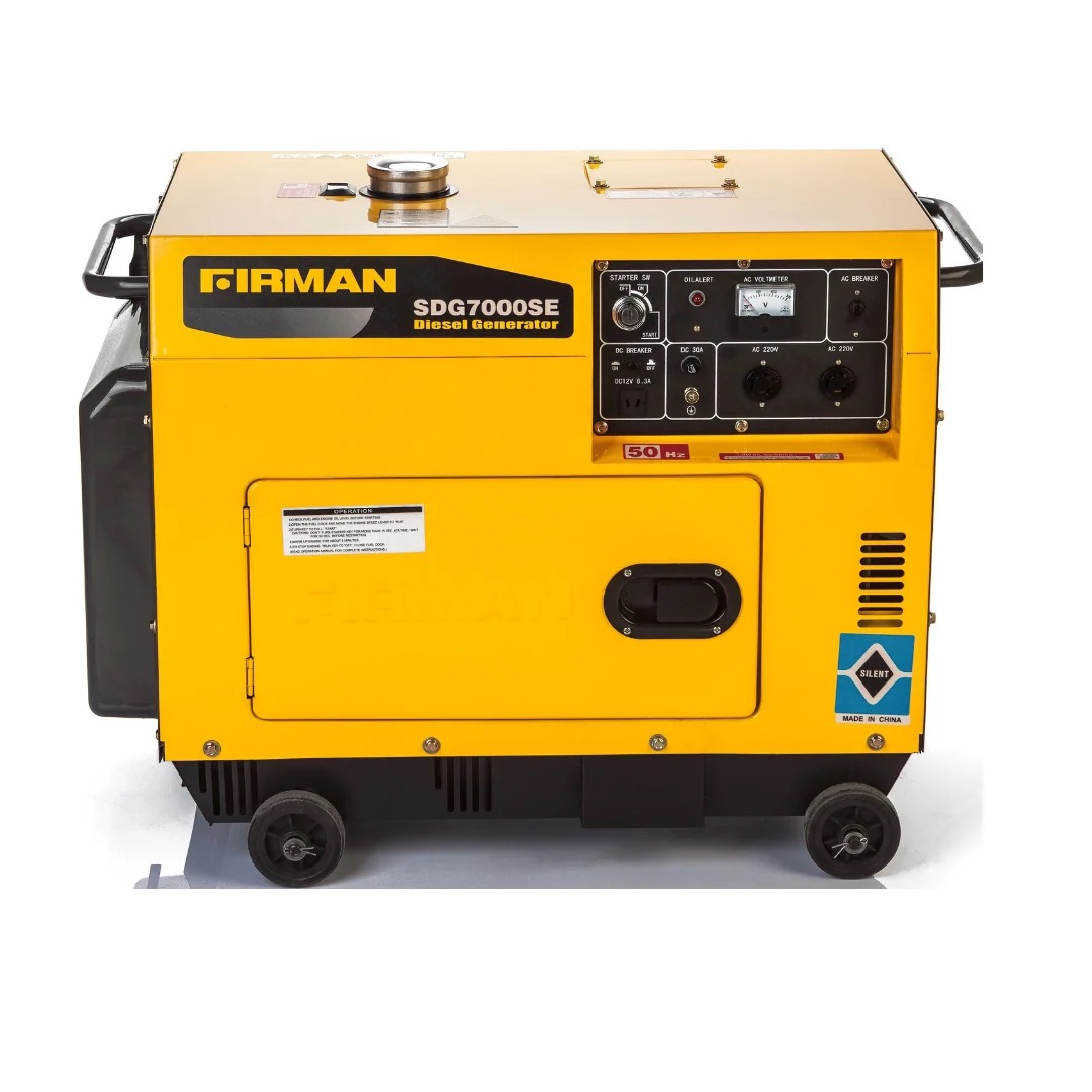 Firman 5.0kva Sound proof Key start Generator - SDG7000SE